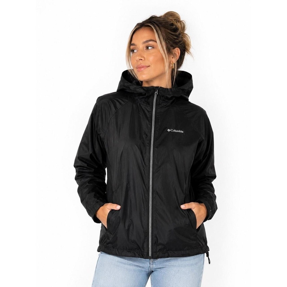Columbia Black Rain Jacket (Large)